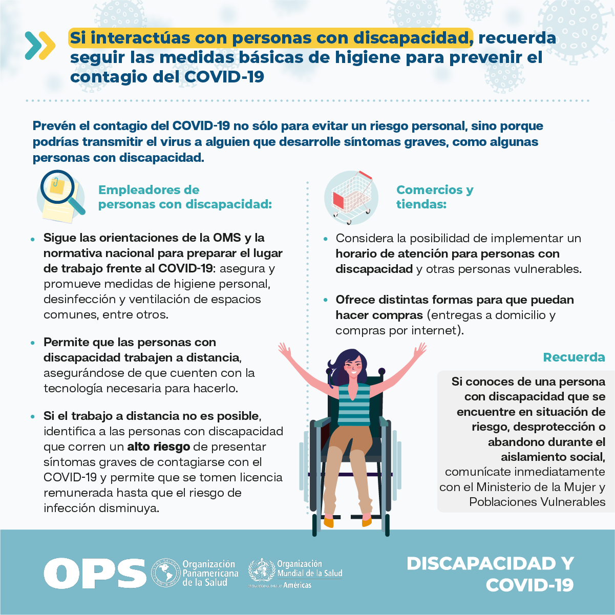 prevención del covid19 en personas con discapacidad en el trabajo