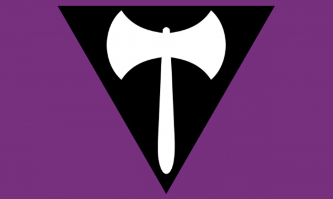 Bandera lésbica Labrys